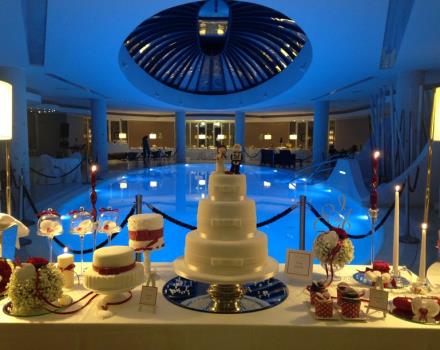 Matrimonio torta nuziale e confetti - Best Western Premier Villa Fabiano Palace Hotel
