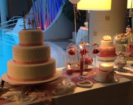 Matrimonio torta wedding rosa - Best Western Premier Villa Fabiano Palace Hotel