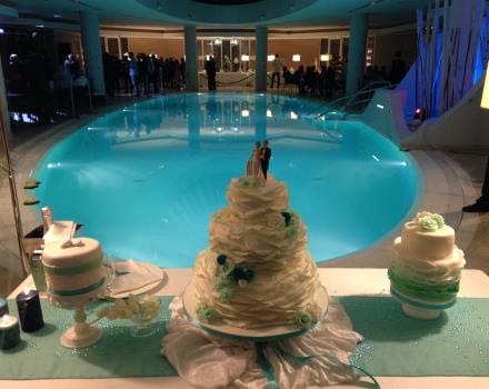 Matrimonio torta color tiffany - Best Western Premier Villa Fabiano Palace Hotel